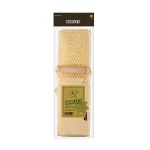 Premium Natural Back Loofah With Massage Side - Strap With Wooden Handle
