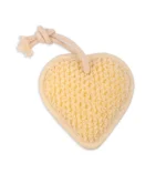 Premium Natural Loofah With Massage Side - Heart Shape - Image 2