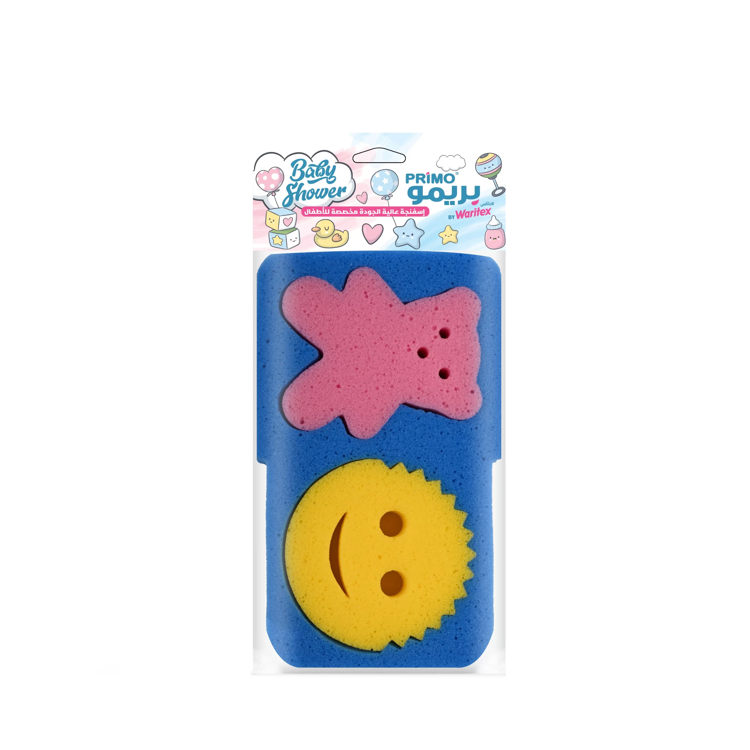 6224000077365 (1) Waritex Baby shower Sponge (2 Pcs.) - Image 1