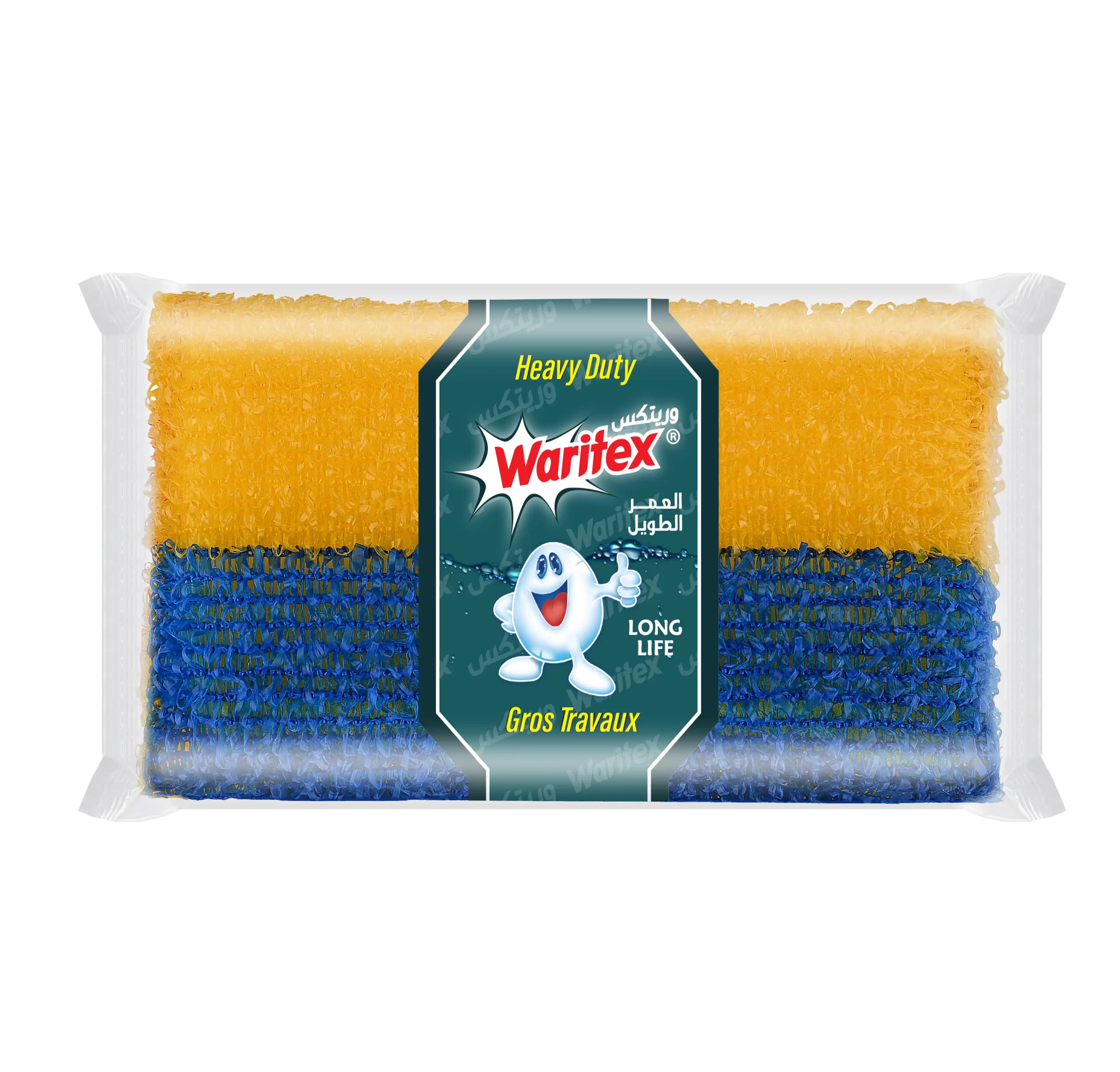 6224000077990 (2) Long Life Kitchen Sponge (2-Pack) – Extra-Large for Maximum Coverage & Heavy-Duty Cleaning - Image 1