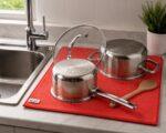 Microfiber Dish Drying Towel – Orange - Image 3
